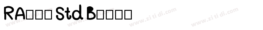 RA花胡蝶 Std B字体转换